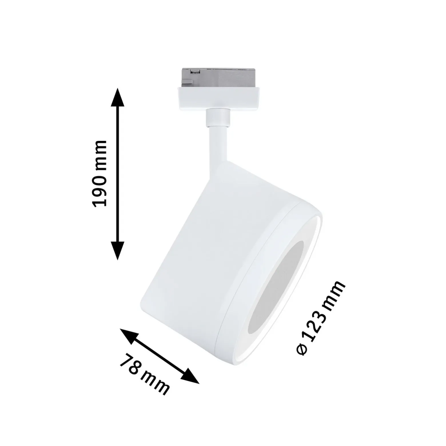 Foco LED Paulmann URail Arena, blanco señal, 2700 K, atenuable