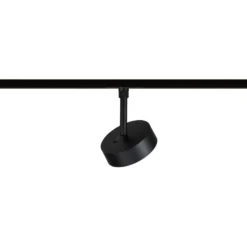 Foco LED Paulmann URail Circle, negro mate, CCT, atenuable