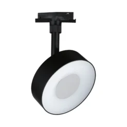 Foco LED Paulmann URail Circle, negro mate, CCT, atenuable