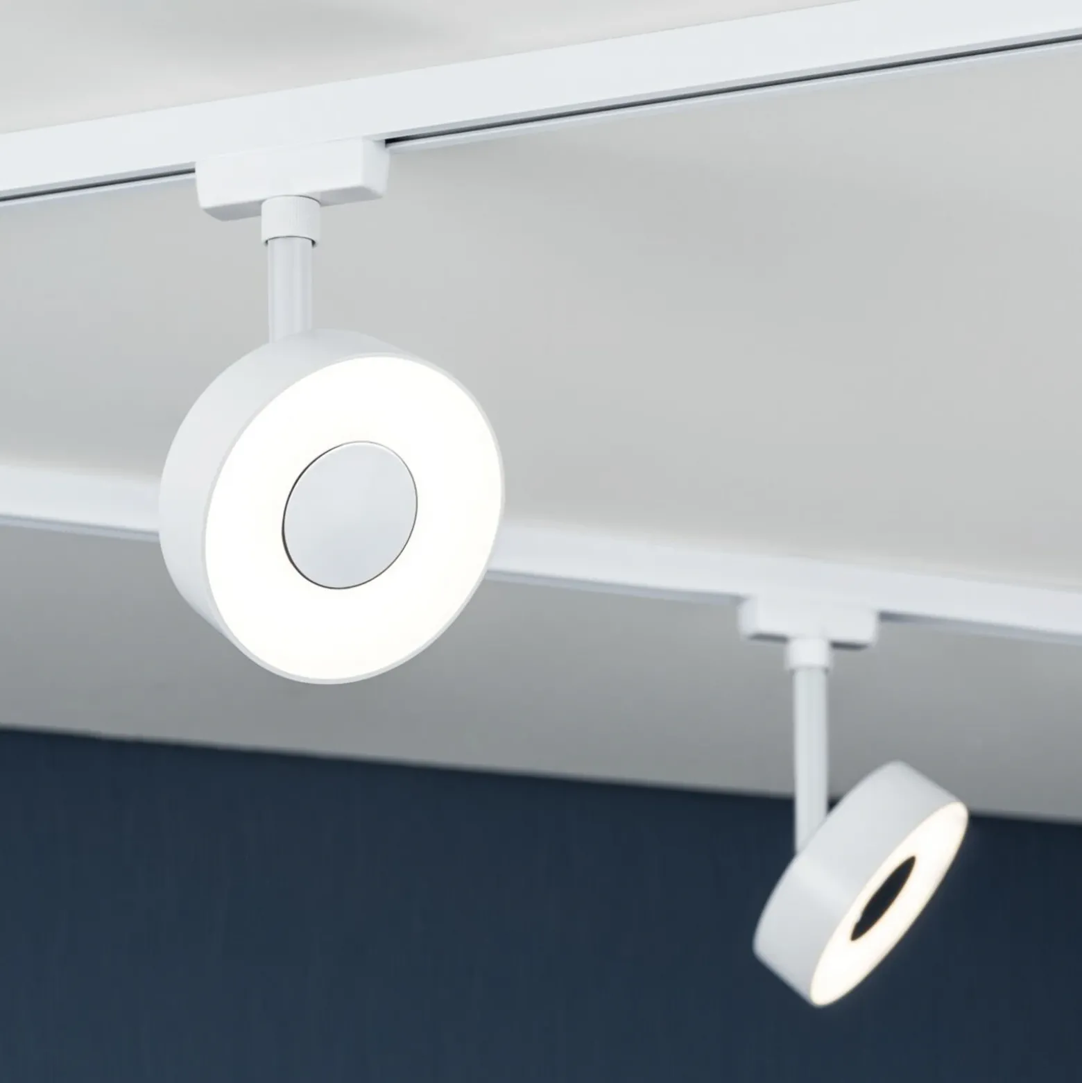 Foco LED Paulmann URail Circle, regulable en 3 pasos, 3000 K, blanco señal