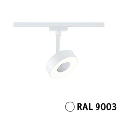 Foco LED Paulmann URail Circle, regulable en 3 pasos, 3000 K, blanco señal