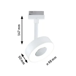 Foco LED Paulmann URail Circle atenuable 3000 K blanco señal
