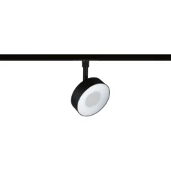 Foco LED Paulmann URail Circle, negro mate, CCT, atenuable