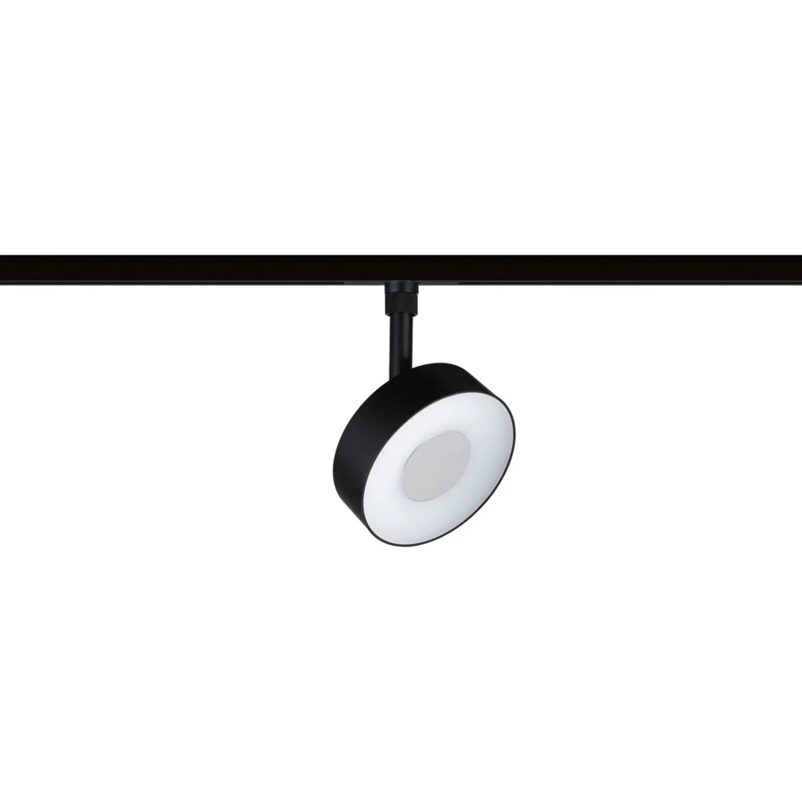 Foco LED Paulmann URail Circle, negro mate, CCT, atenuable