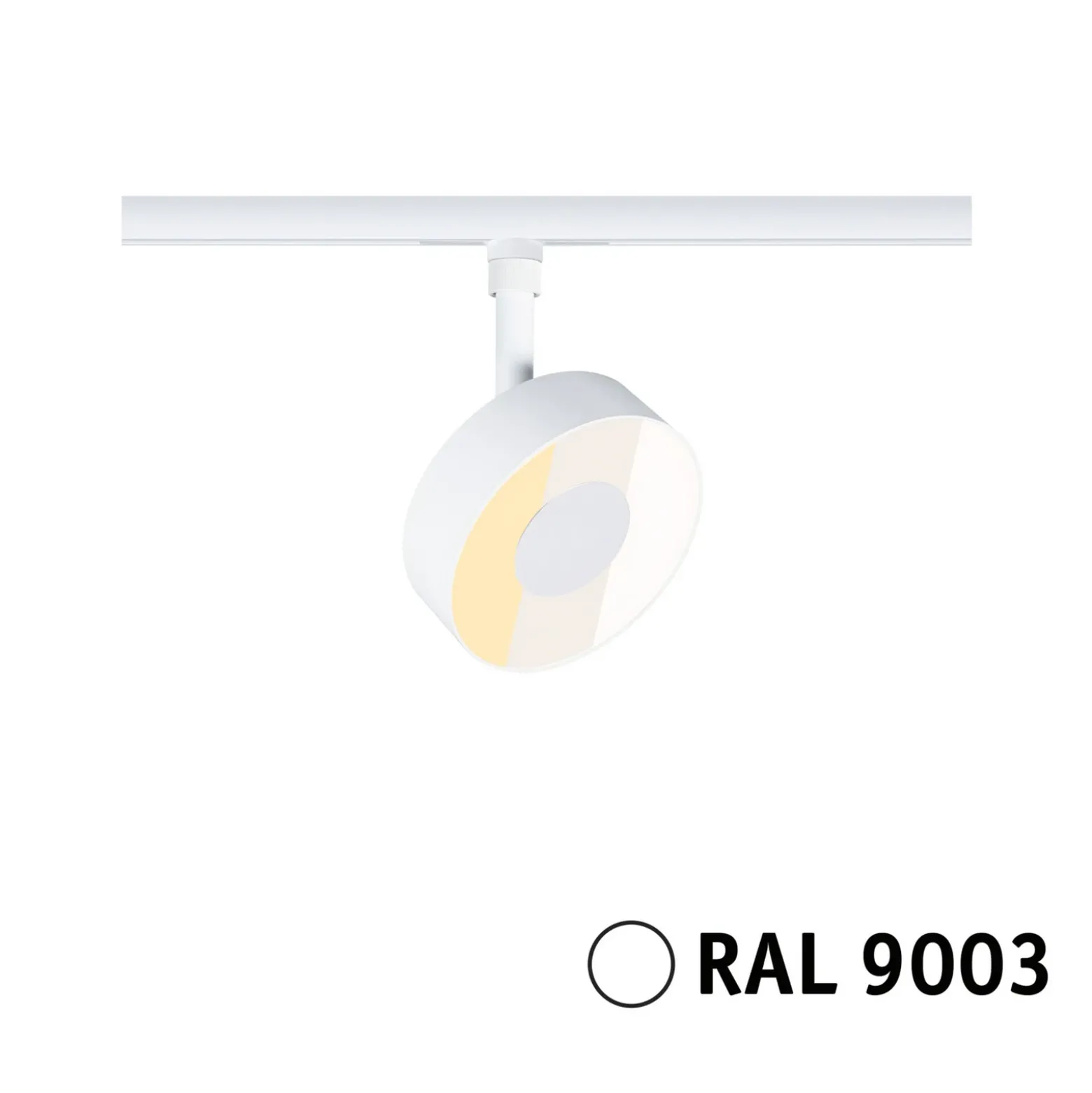 Foco LED Paulmann URail Circle, blanco mate, atenuable en 3 niveles, CCT