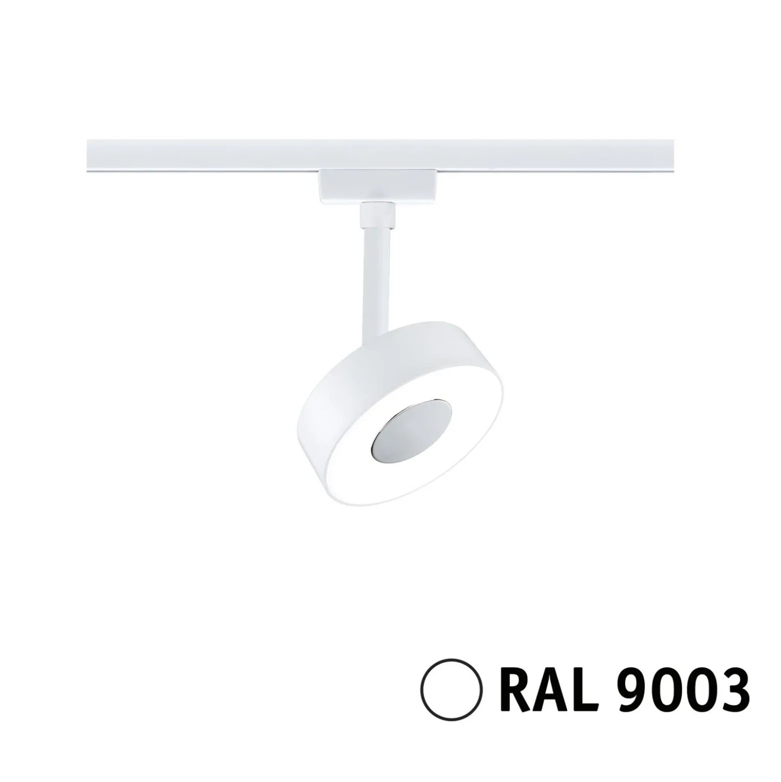 Foco LED Paulmann URail Circle, atenuable, 4000 K, blanco señal