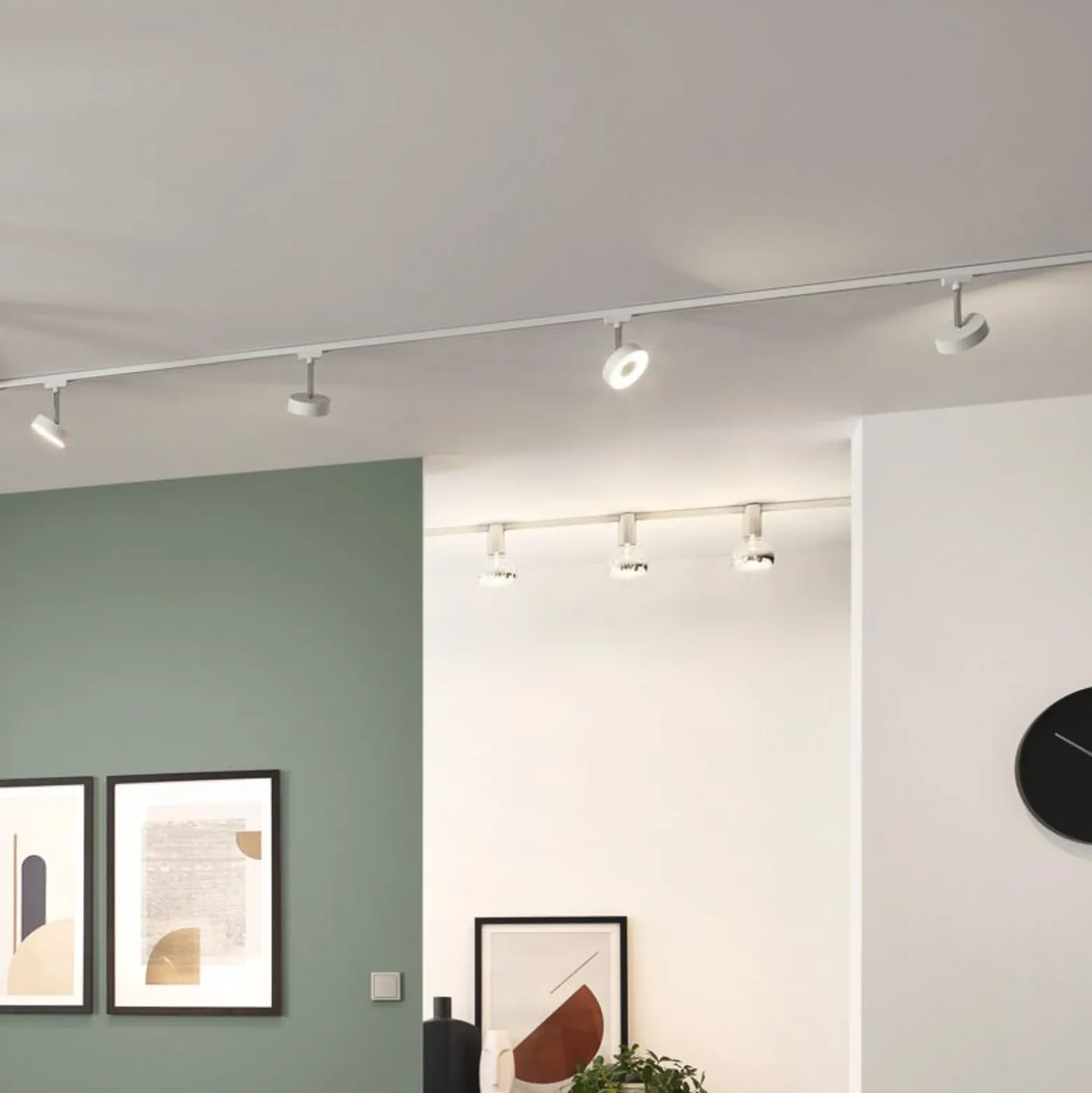 Foco LED Paulmann URail Circle, atenuable, 4000 K, blanco señal