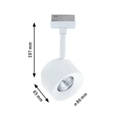 Foco LED Paulmann URail Pane, blanco señal, 3000 K, atenuable
