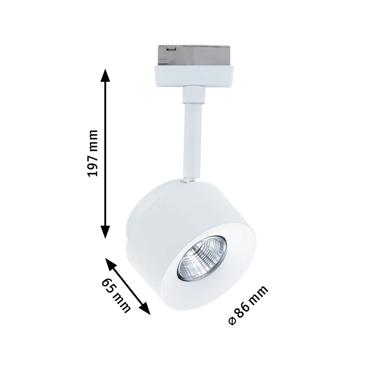 Foco LED Paulmann URail Pane, blanco señal, 3000 K, atenuable