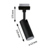 Foco LED Paulmann URail Tubo negro 4000 K