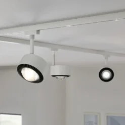 Foco LED Paulman URail Aldan, blanco señal, White Switch