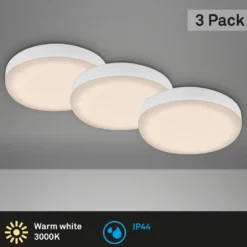 Foco LED Plat, blanco, 3 ud, 3.000K