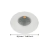 Foco LED Saliceto redondo rígido 2.700K blanco