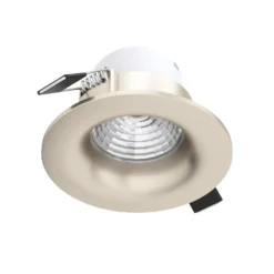 Foco LED Saliceto redondo rígido 2.700K níquel