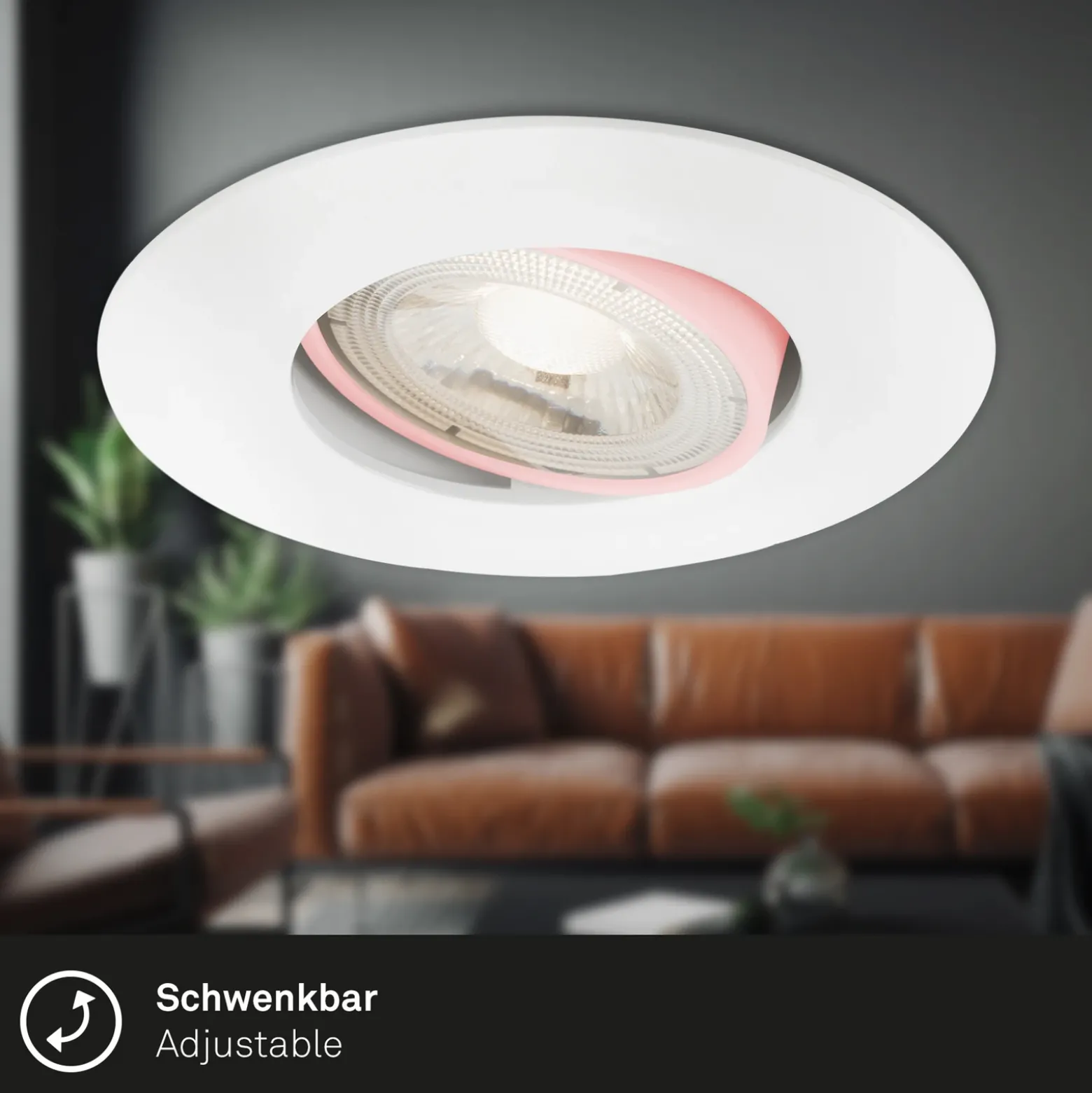 Foco LED 7602 3 ud IP65 3.000 K blanco