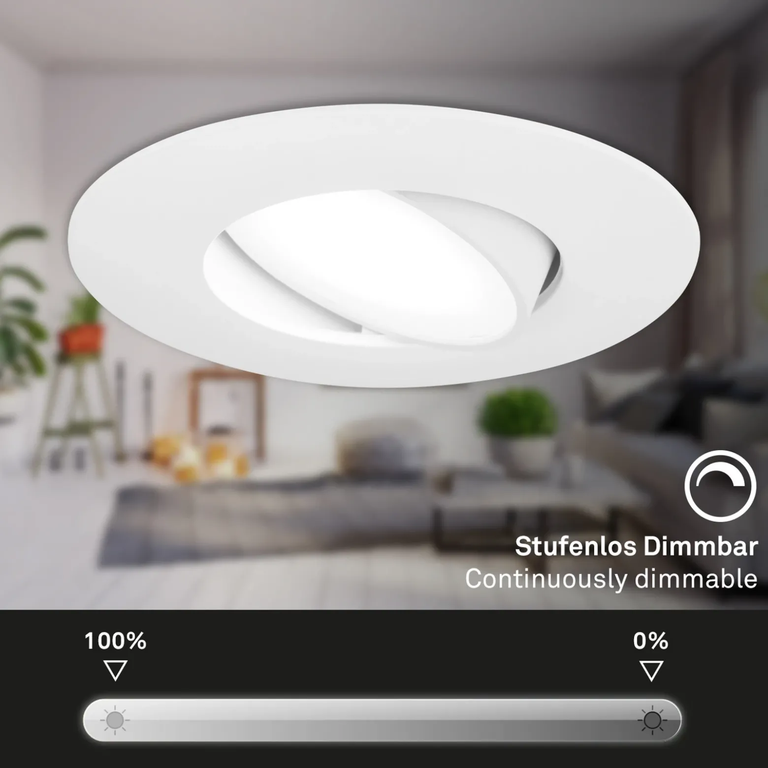 Foco LED 7597 3 ud IP65 4.000 K blanco