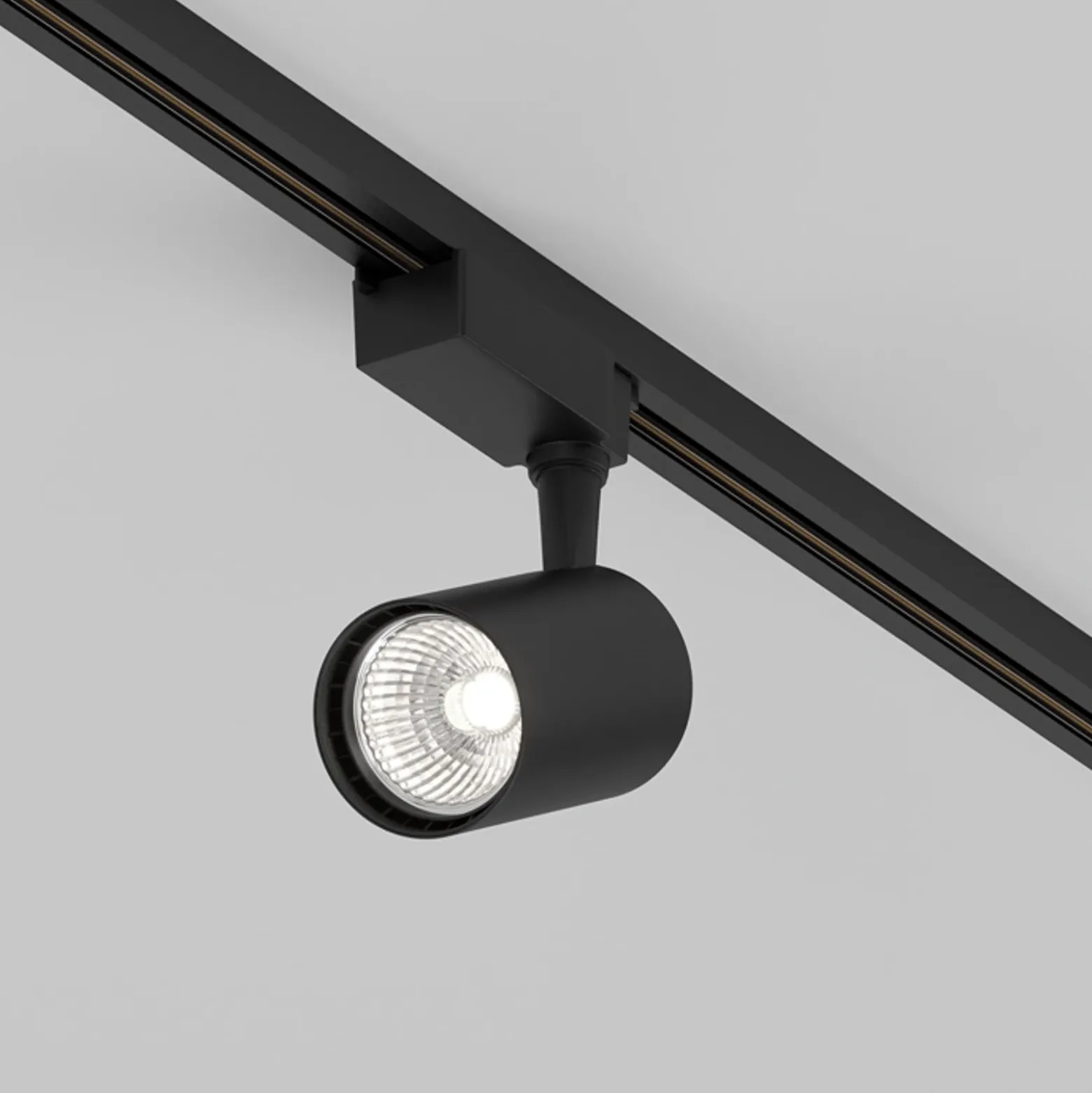 Foco LED Vuoro Unity, negro, 4.000 K, 10 W, 1 fase