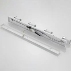 Foco Lindby Kardo, 4 luces, blanco, metal, IP44