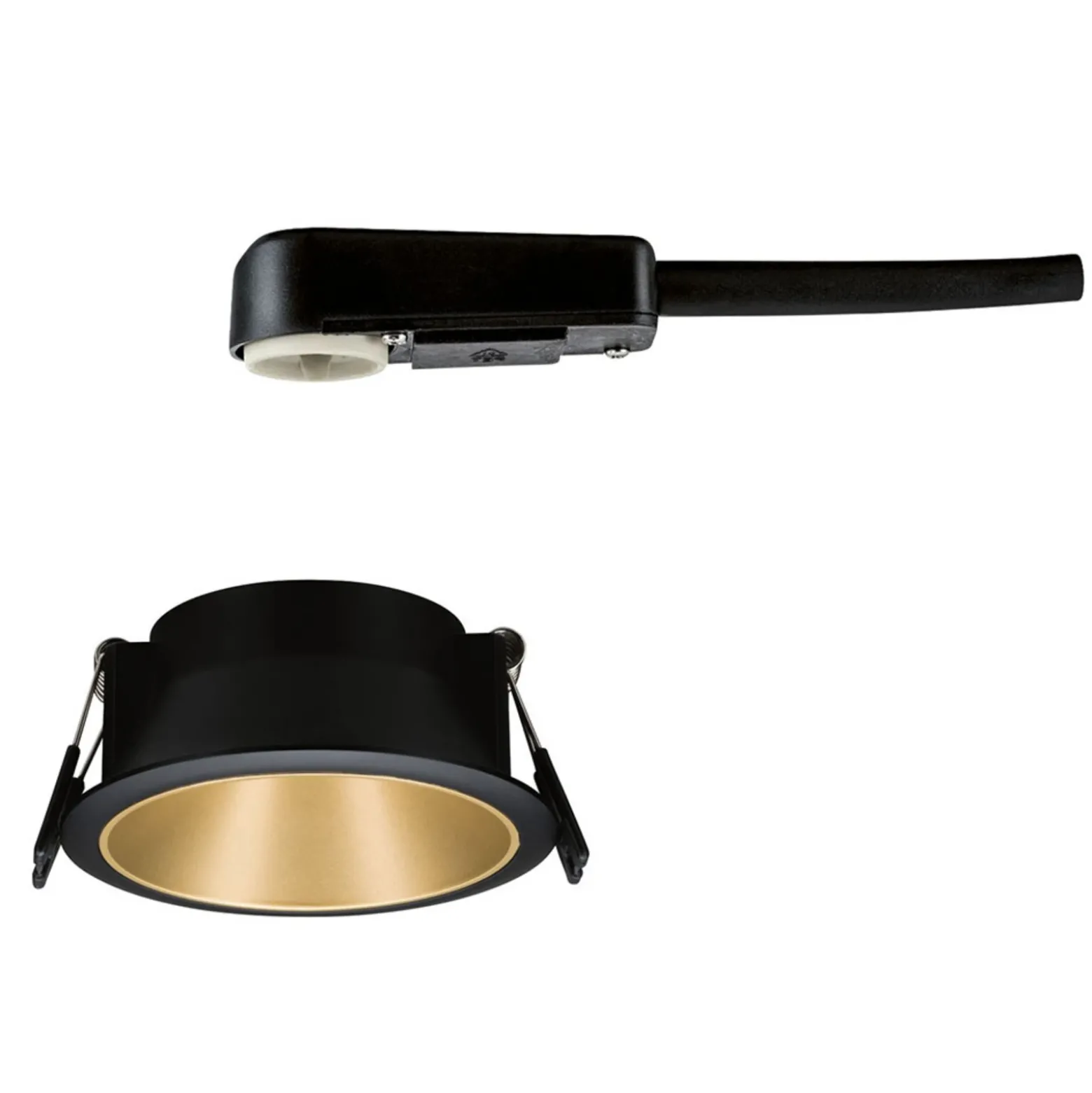 Foco Paulmann Cole GU10, negro/dorado