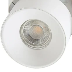 Foco PRIOS Rotari basic, de 2 luces, blanco, longitud 18 cm, casquillo GU10