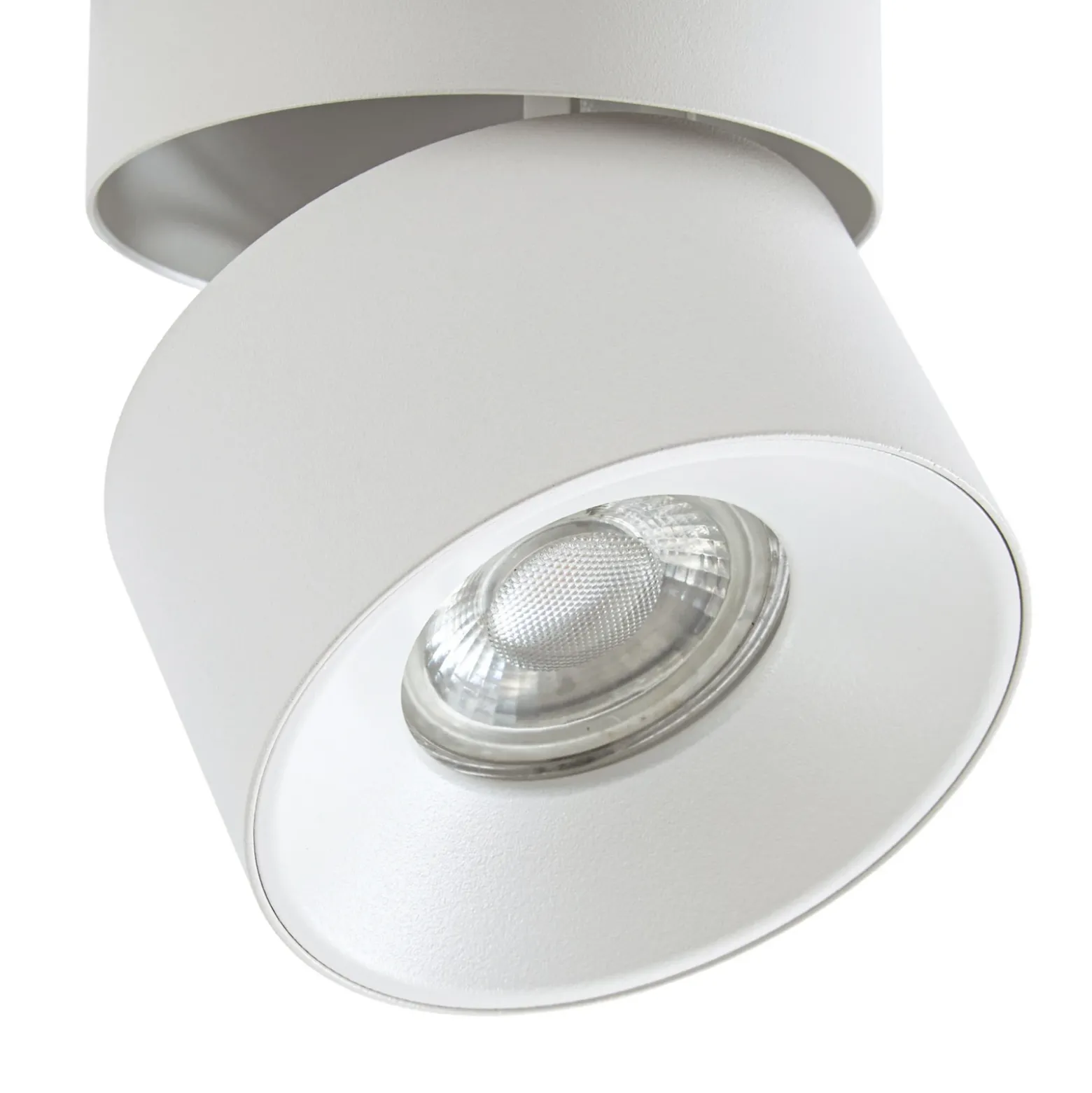 Foco PRIOS, Rotari basic, 1 luz, blanco, Ø 9 cm, GU10