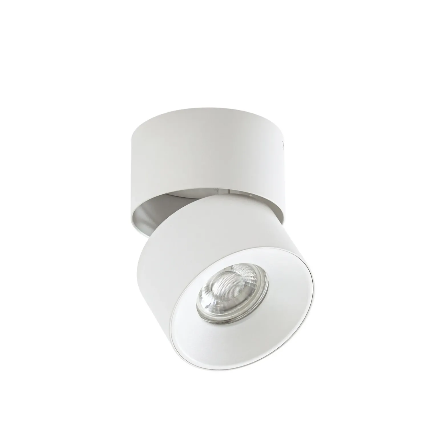 Foco PRIOS, Rotari basic, 1 luz, blanco, Ø 9 cm, GU10