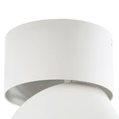 Foco PRIOS, Rotari basic, 1 luz, blanco, Ø 9 cm, GU10