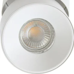 Foco PRIOS, Rotari basic, 1 luz, blanco, Ø 9 cm, GU10
