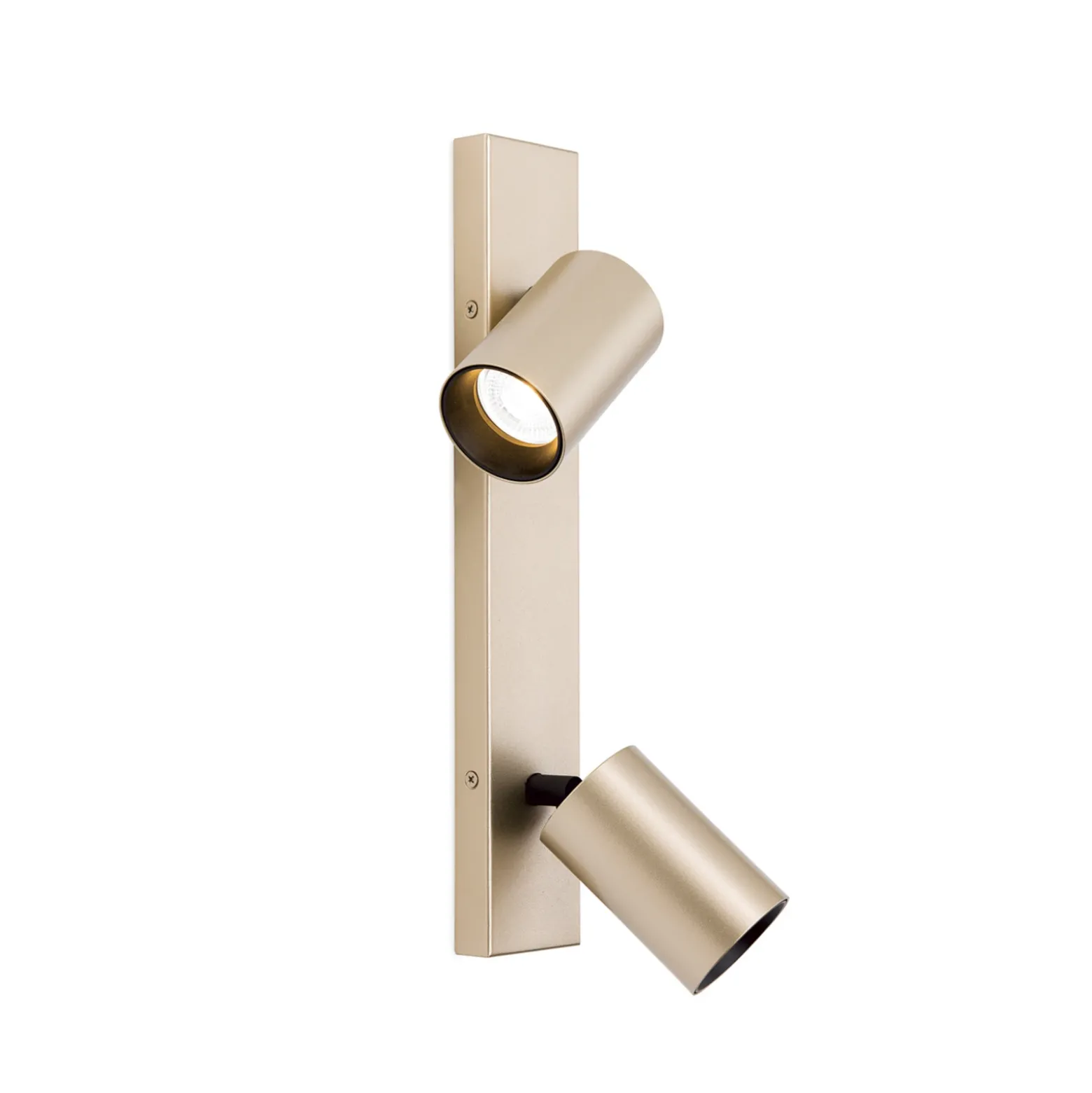 Foco Sean, 2 luces, dorado, metal, giratorio