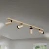 Foco Sean, 4 luces, dorado, metal, orientable