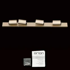 Foco Sean, 4 luces, dorado, metal, orientable