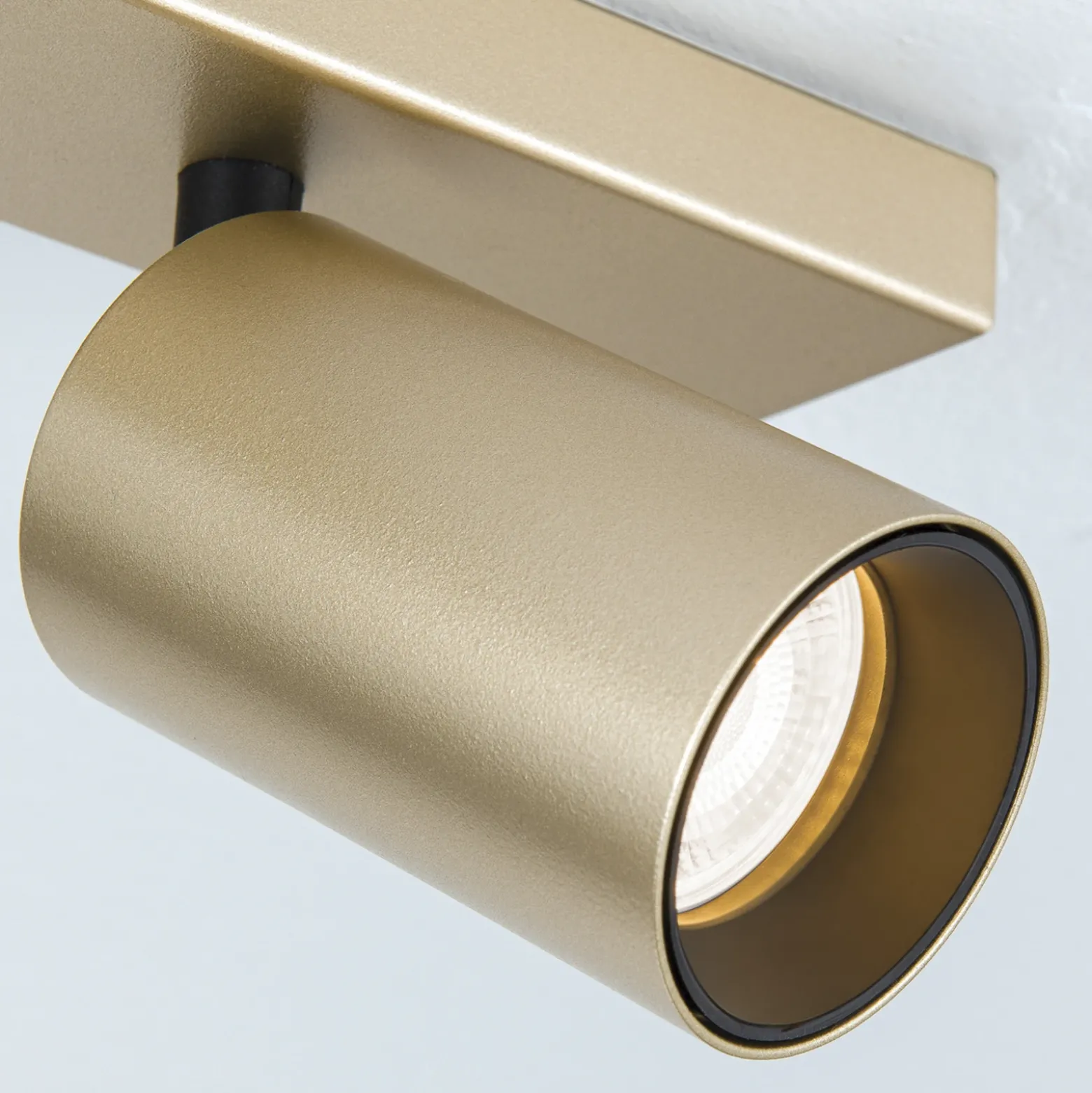 Foco Sean, 4 luces, dorado, metal, orientable