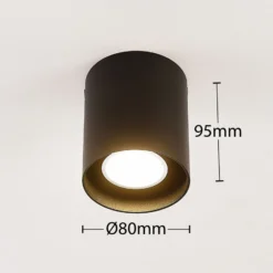 Foco superpuesto Carson, color negro