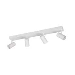 Foco Taryn, blanco mate, longitud 62 cm, 4 luces, mini GU10