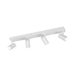 Foco Taryn, blanco mate, longitud 62 cm, 4 luces, mini GU10