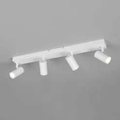 Foco Taryn, blanco mate, longitud 62 cm, 4 luces, mini GU10