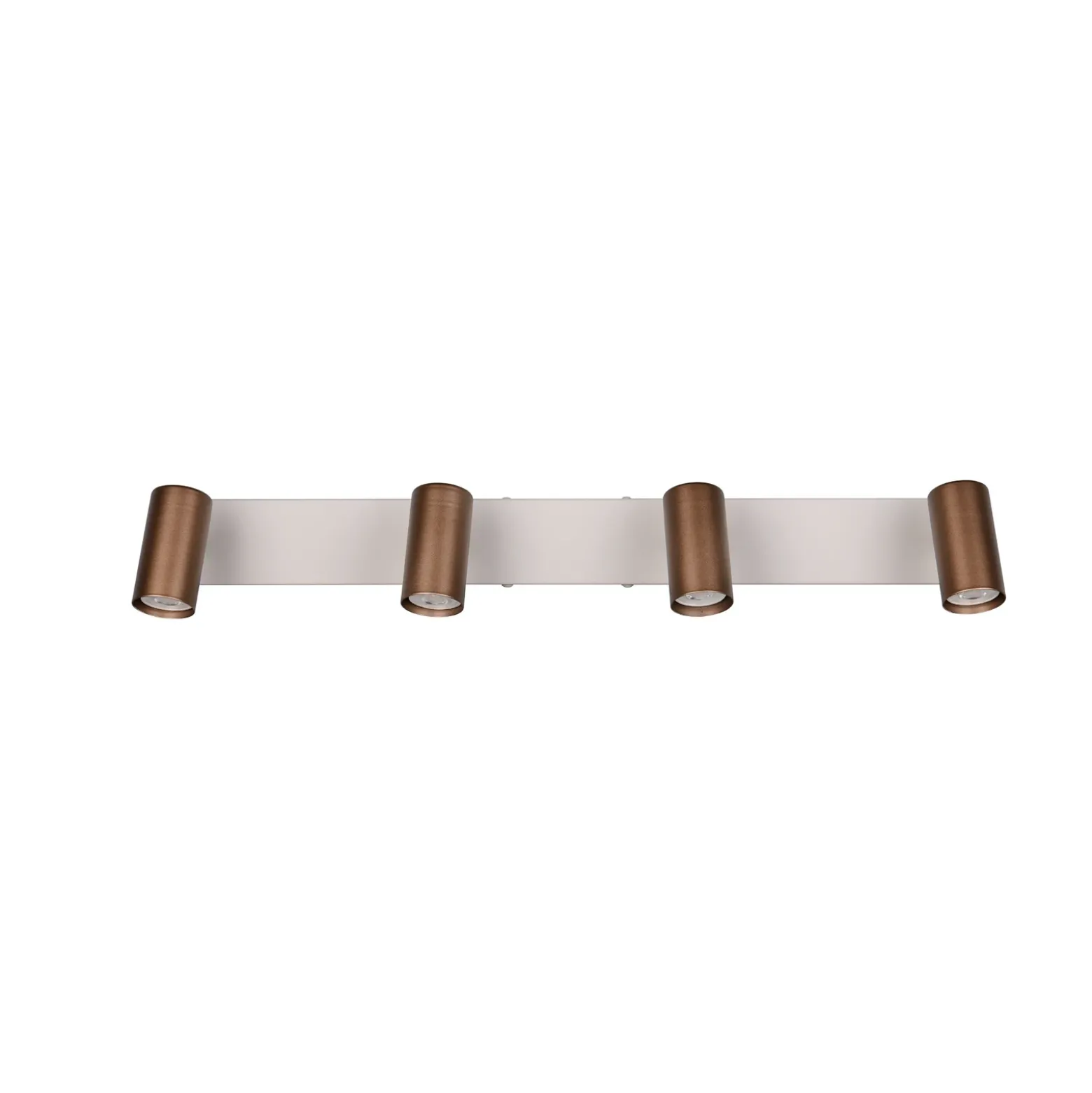 Foco Taryn, marrón, longitud 62 cm, 4 luces, GU10
