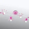 Foco techo Mariposas dormitorio infantil, 4 luces