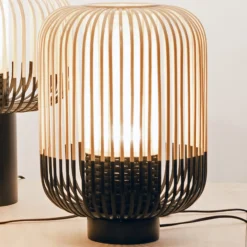 Forestier Bamboo Light M lámpara de mesa 39 cm negro