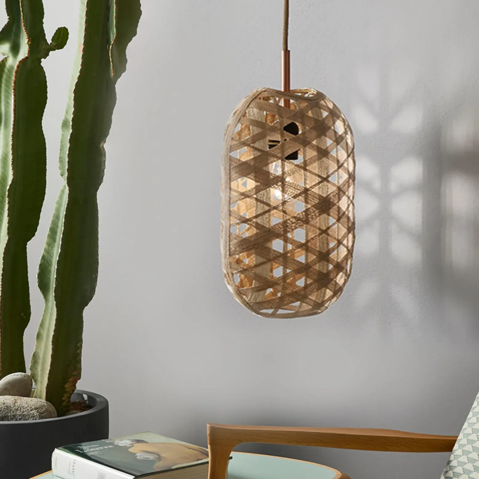 Forestier Capsule S lámpara colgante 36 cm natural