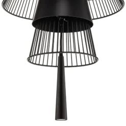 Forestier Gravity 1 lámpara colgante Ø86cm negro