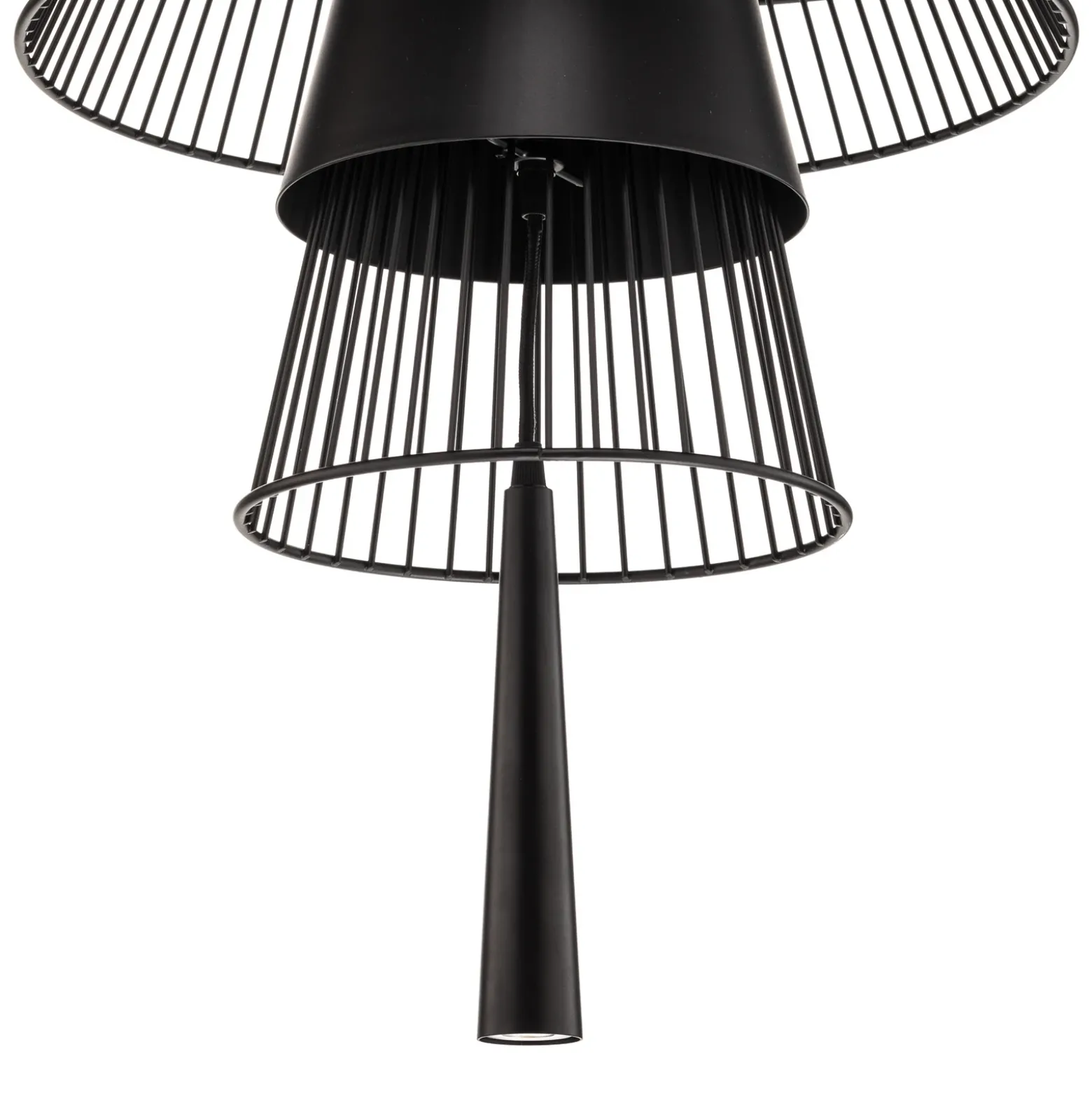 Forestier Gravity 1 lámpara colgante Ø86cm negro