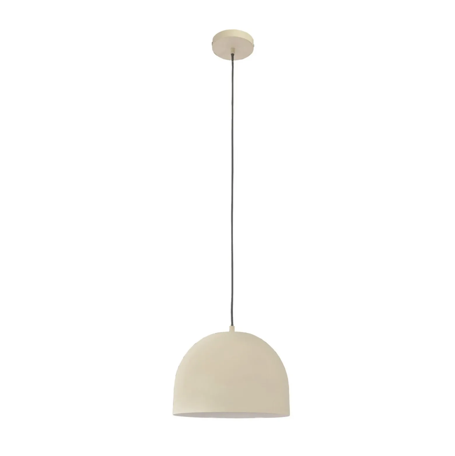 Forlight lámpara colgante Fres, beige, acero, Ø 30 cm