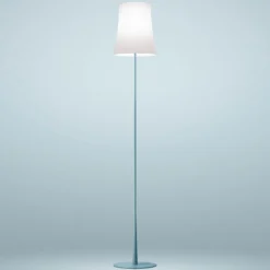 Foscarini Birdie Easy lámpara de pie azul claro