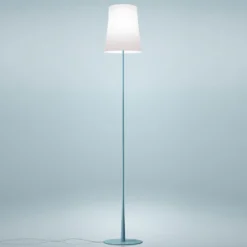 Foscarini Birdie Easy lámpara de pie azul claro