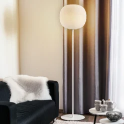 Foscarini Gem terra lámpara de pie, blanco