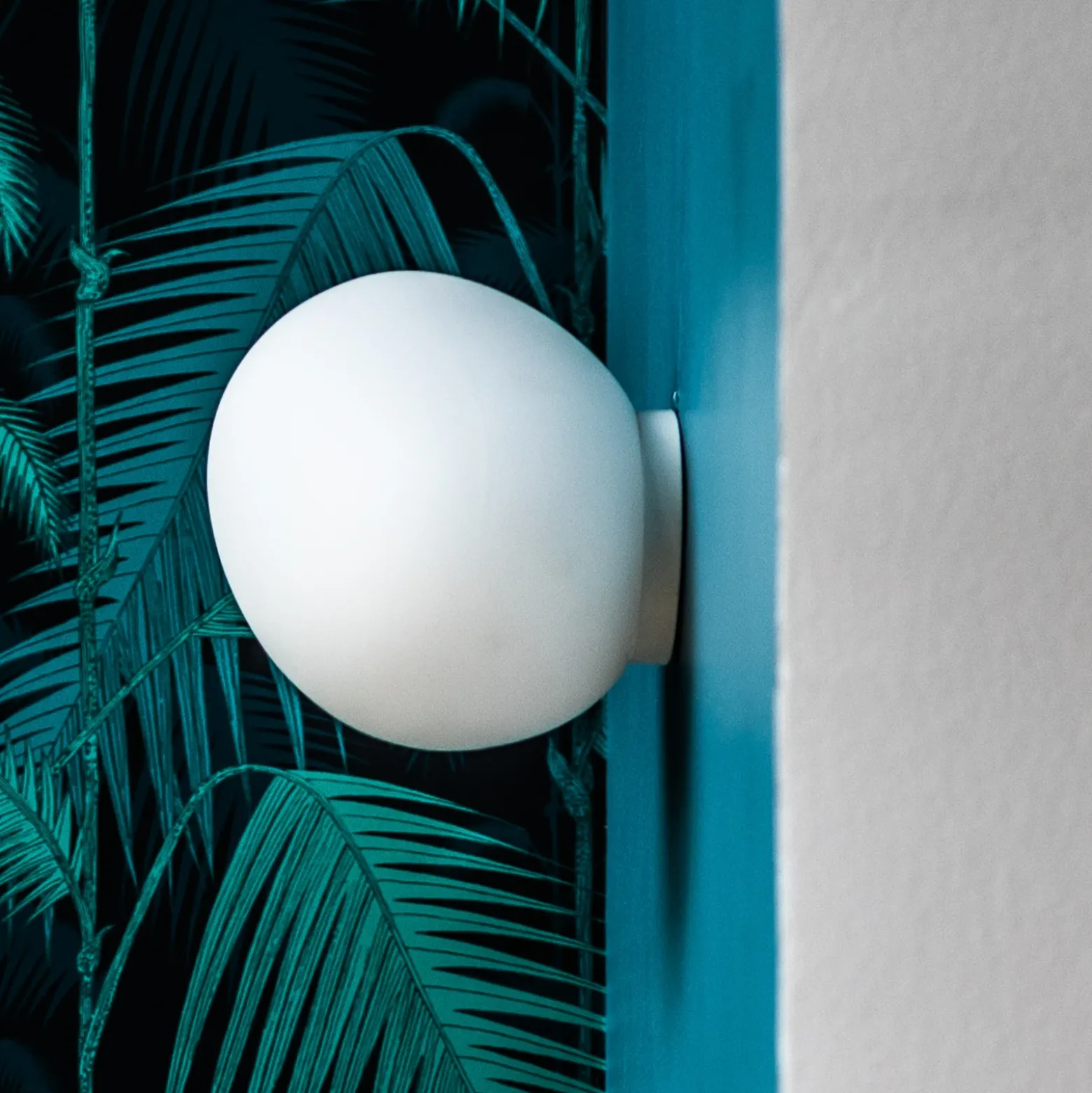 Foscarini Gregg piccola aplique blanco IP40