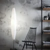 Foscarini Havana lámpara pie, cromo/blanco
