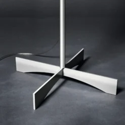 Foscarini Havana lámpara pie, cromo/blanco