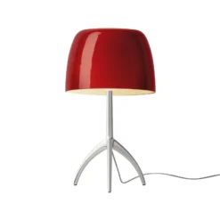 Foscarini Lumiere grande aluminio/rojo atenuable